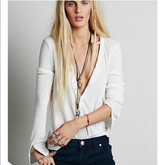 Free People Tops - Free People “We the free” Every Girl Henley